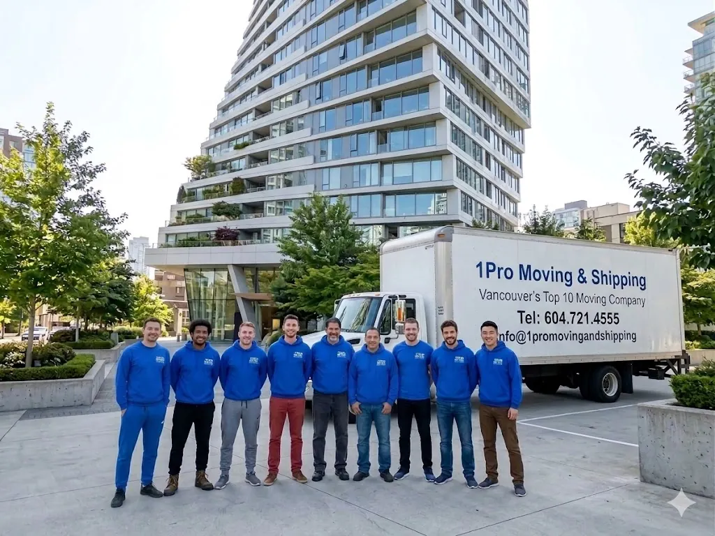 1Pro crew loading wrapped furniture into a moving truck