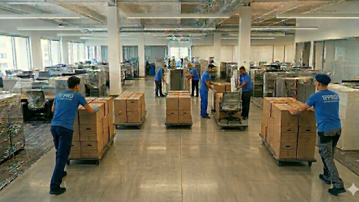 1Pro crew moving an office in Vancouver